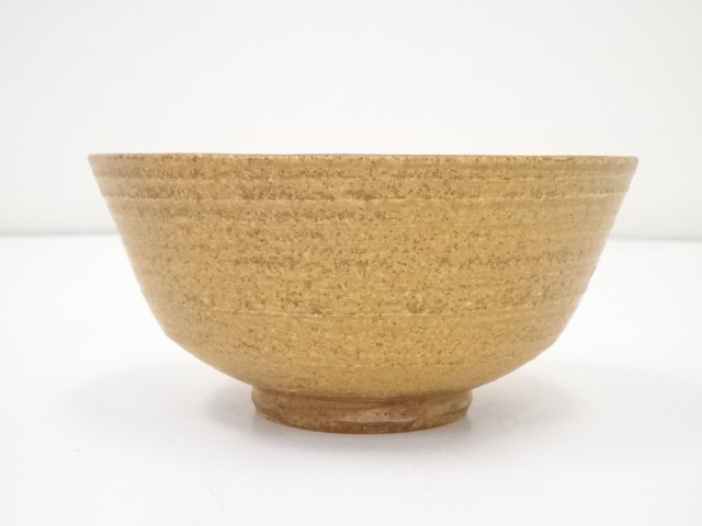 茶道具　黄伊羅保　茶碗☆共箱☆おまけ小物入れ付き 茶道具 黄伊羅保 茶碗☆共箱☆おまけ小物入れ付き 茶道具 黄